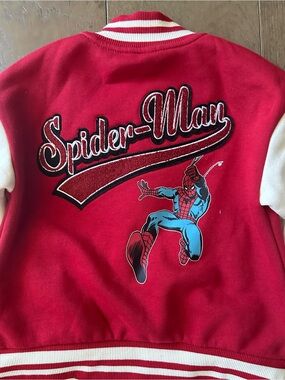Marvel Red and White Spider-Man Kids Jacket